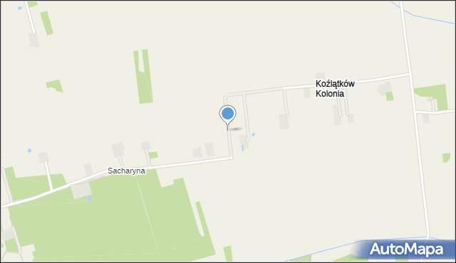 Koźlątków Kolonia, Koźlątków Kolonia, mapa Koźlątków Kolonia