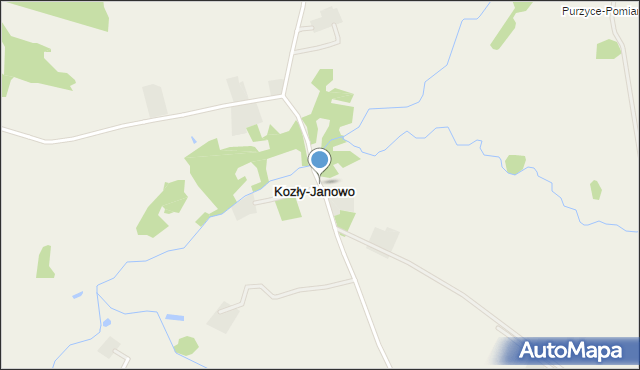 Kozły-Janowo, Kozły-Janowo, mapa Kozły-Janowo