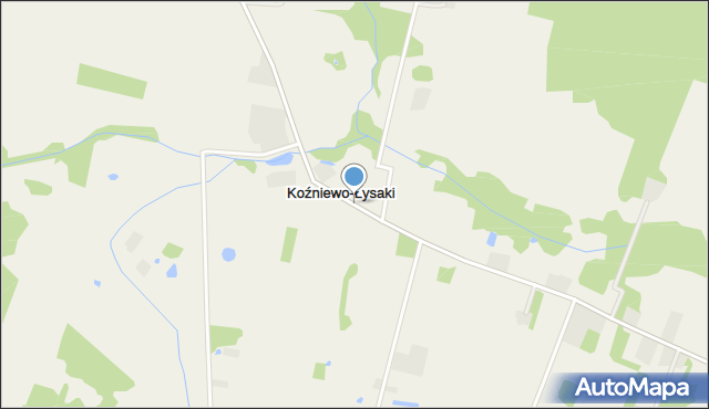 Koźniewo-Łysaki, Koźniewo-Łysaki, mapa Koźniewo-Łysaki