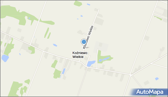 Koźniewo Wielkie, Koźniewo Wielkie, mapa Koźniewo Wielkie