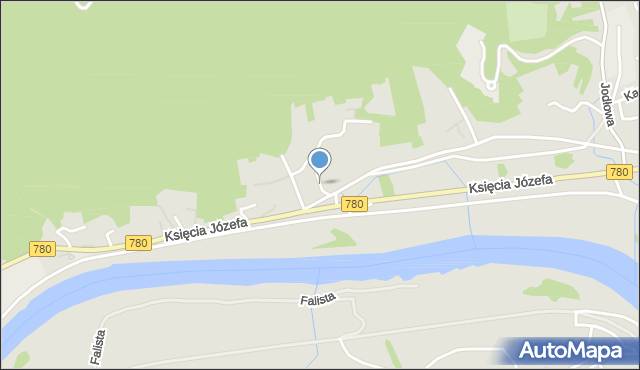 Kraków, Koziarówka, mapa Krakowa