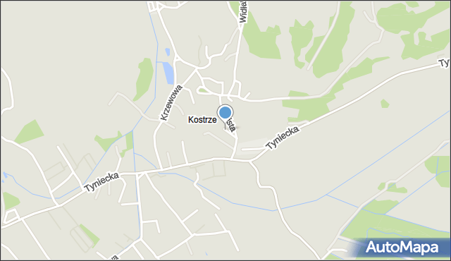 Kraków, Kolarzy, mapa Krakowa