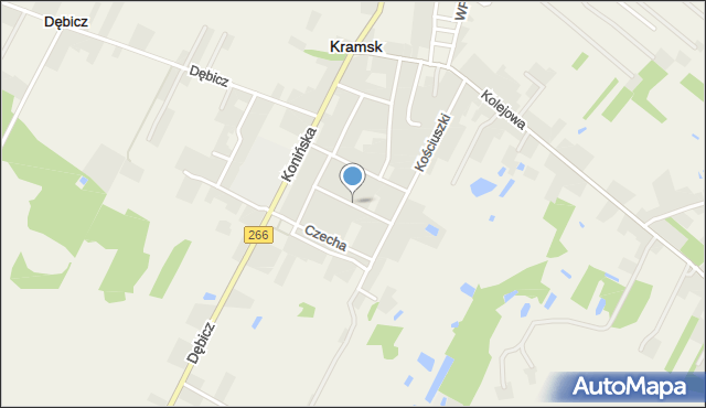 Kramsk, Kosmonautów, mapa Kramsk