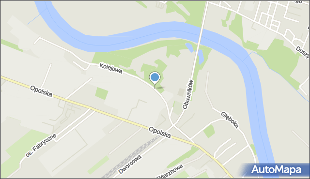 Krapkowice, Kolejowa, mapa Krapkowice