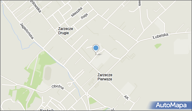 Kraśnik, Kochanowskiego Jana, mapa Kraśnik