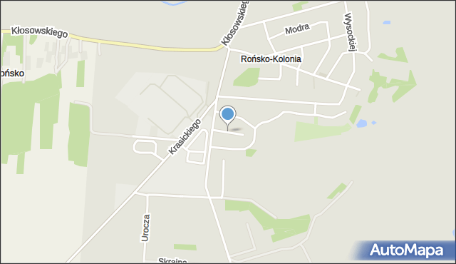 Krasnystaw, Korczaka Janusza, mapa Krasnystaw