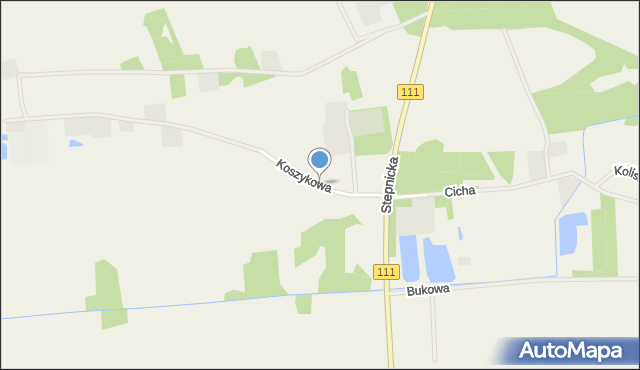 Krępsko gmina Goleniów, Koszykowa, mapa Krępsko gmina Goleniów