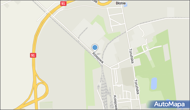 Krośniewice, Kolejowa, mapa Krośniewice