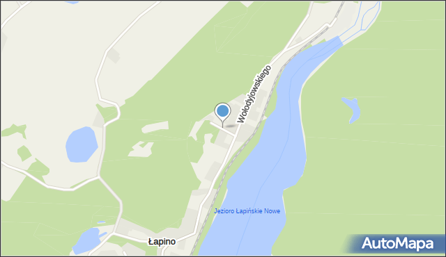 Łapino, Kowalskiego Rocha, mapa Łapino