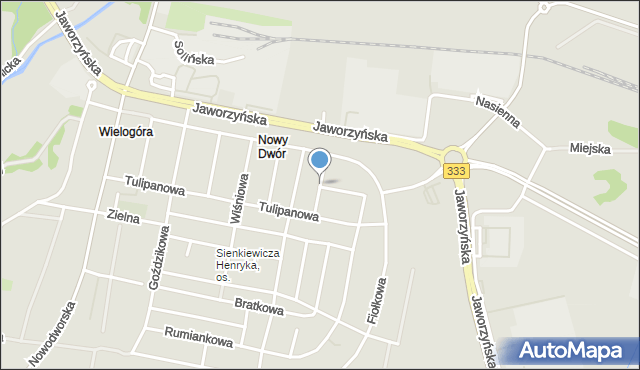 Legnica, Konwaliowa, mapa Legnicy