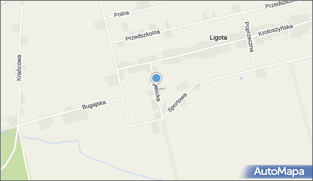 Ligota gmina Raszków, Korytnicka, mapa Ligota gmina Raszków