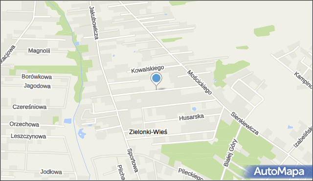 Lipków, Kontuszowa, mapa Lipków