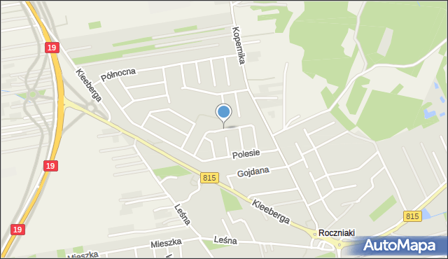 Lubartów, Kombatantów, mapa Lubartów