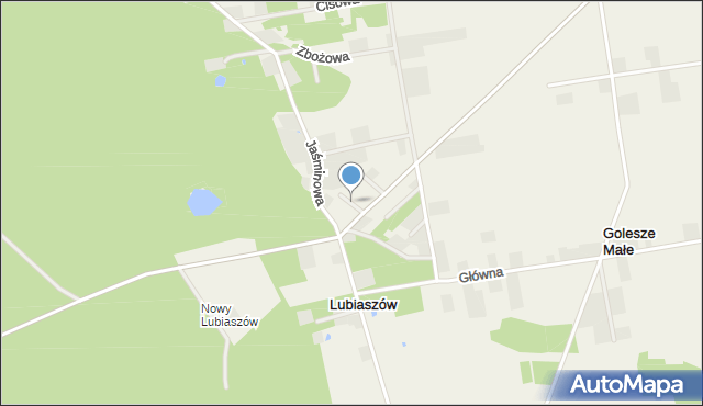 Lubiaszów, Konwaliowa, mapa Lubiaszów