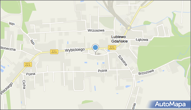 Lublewo Gdańskie, Kościelna, mapa Lublewo Gdańskie