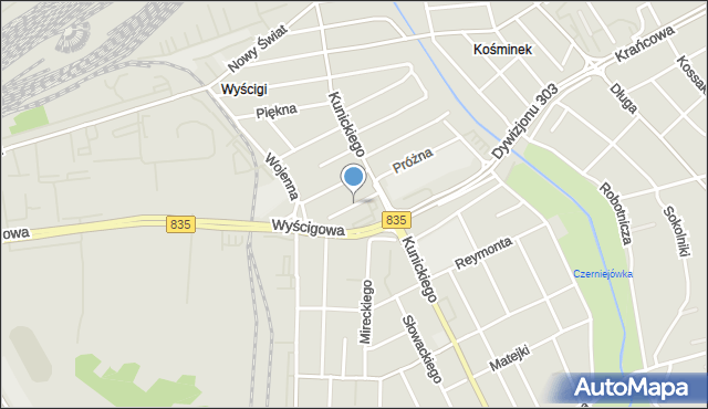 Lublin, Kotlarska, mapa Lublina