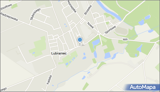 Lubraniec, Kościuszki Tadeusza, gen., mapa Lubraniec