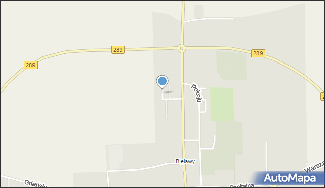 Lubsko, Kosynierów, mapa Lubsko