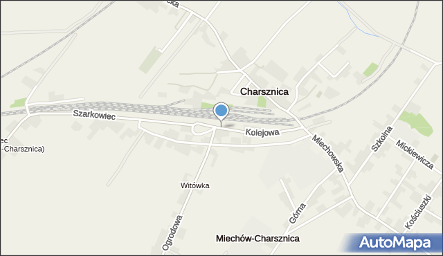 Miechów-Charsznica, Kolejowa, mapa Miechów-Charsznica