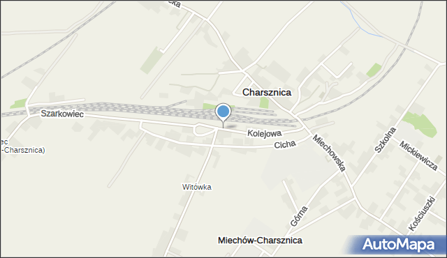 Miechów-Charsznica, Kolejowa, mapa Miechów-Charsznica