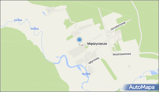 Międzyrzecze gmina Supraśl, Kozia Górka, mapa Międzyrzecze gmina Supraśl
