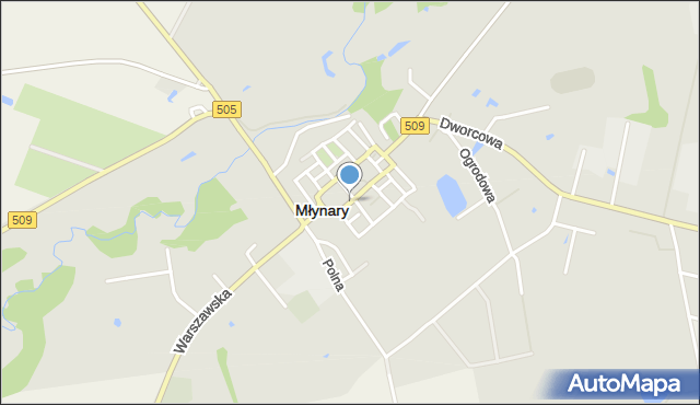 Młynary powiat elbląski, Kopernika Mikołaja, mapa Młynary powiat elbląski