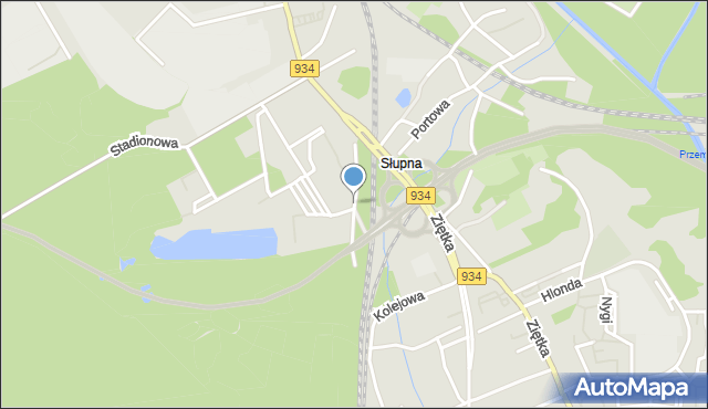 Mysłowice, Korczaka Janusza, mapa Mysłowice