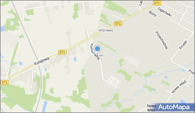 Nasielsk, Komunalna, mapa Nasielsk