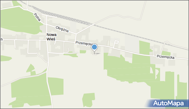 Nowa Wieś gmina Przemęt, Końcowa, mapa Nowa Wieś gmina Przemęt