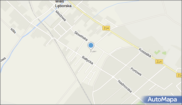 Nowa Wieś Lęborska, Komandorska, mapa Nowa Wieś Lęborska