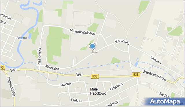 Nowe Miasto Lubawskie, Korczaka Janusza, mapa Nowe Miasto Lubawskie