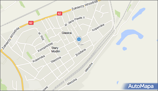 Nowy Dwór Mazowiecki, Kołłątaja Hugo, mapa Nowy Dwór Mazowiecki