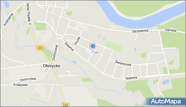 Obrzycko, Konopnickiej Marii, mapa Obrzycko