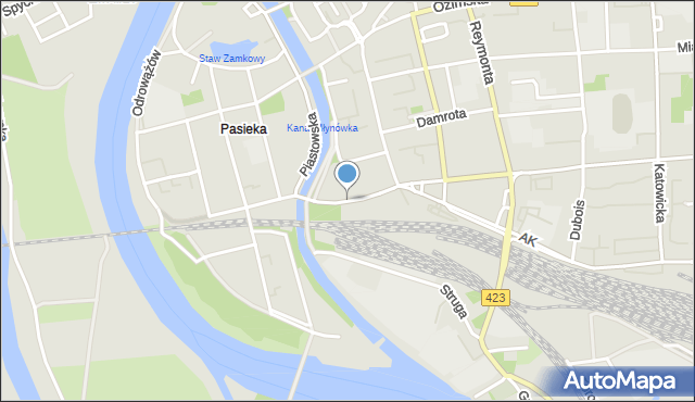 Opole, Korfantego Wojciecha, mapa Opola