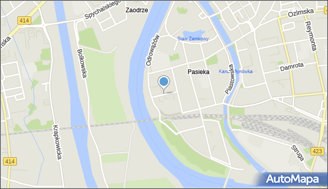 Opole, Konsularna, mapa Opola