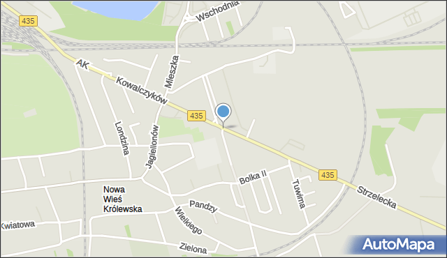 Opole, Kowalczyków Jerzego i Ryszarda, mapa Opola