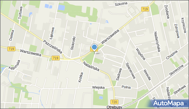 Otrębusy, Kolberga Oskara, mapa Otrębusy