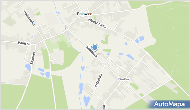 Palowice, Kolejowa, mapa Palowice