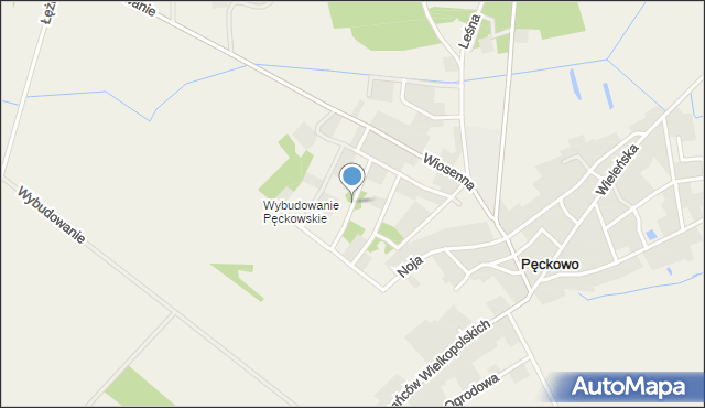 Pęckowo gmina Drawsko, Konwaliowa, mapa Pęckowo gmina Drawsko