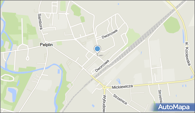 Pelplin, Kopernika Mikołaja, mapa Pelplin