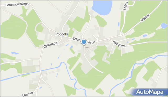 Pogódki, Kozi Rynek, mapa Pogódki