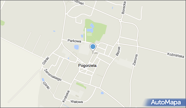 Pogorzela powiat gostyński, Kotkowiaka, mapa Pogorzela powiat gostyński