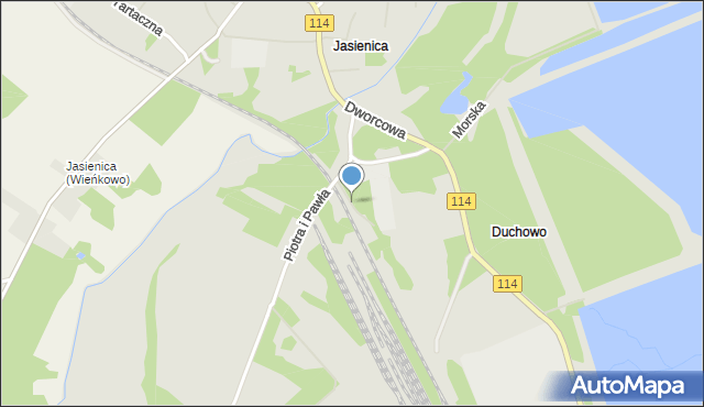 Police, Kolejowa, mapa Police