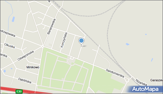 Poznań, Koprzywnicka, mapa Poznania