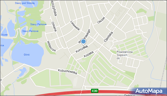 Poznań, Korczaka Janusza, mapa Poznania