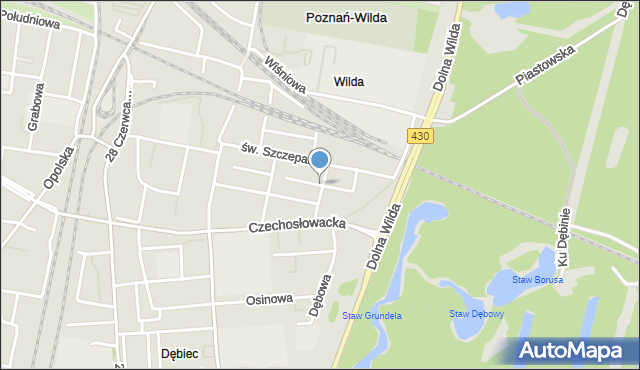 Poznań, Konwaliowa, mapa Poznania