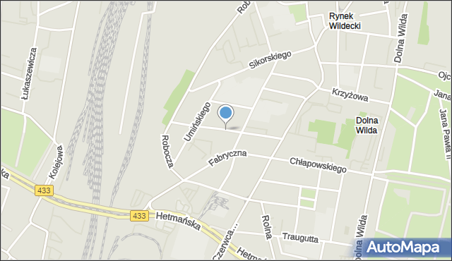 Poznań, Kosińskiego Antoniego, gen., mapa Poznania