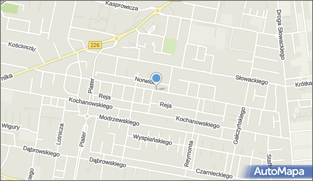 Pruszcz Gdański, Korzeniowskiego Józefa Konrada, mapa Pruszcz Gdański