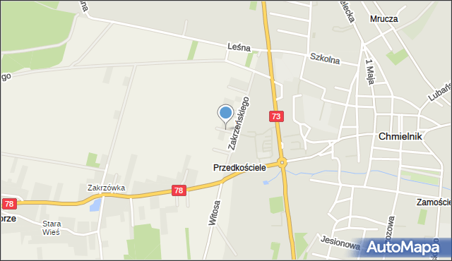 Przededworze, Kozłowskiego Leopolda, mapa Przededworze