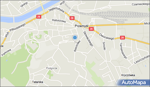 Przemyśl, Komisji Edukacji Narodowej, mapa Przemyśla